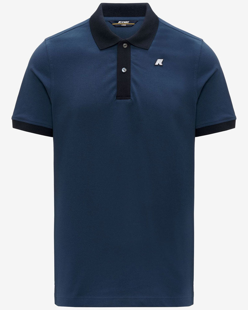 K-Way Polo Vic-Vormir Pique Colore Blu