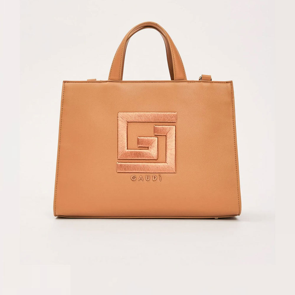 Gaudì Borsa Shopping in Similpelle Colore Croissant