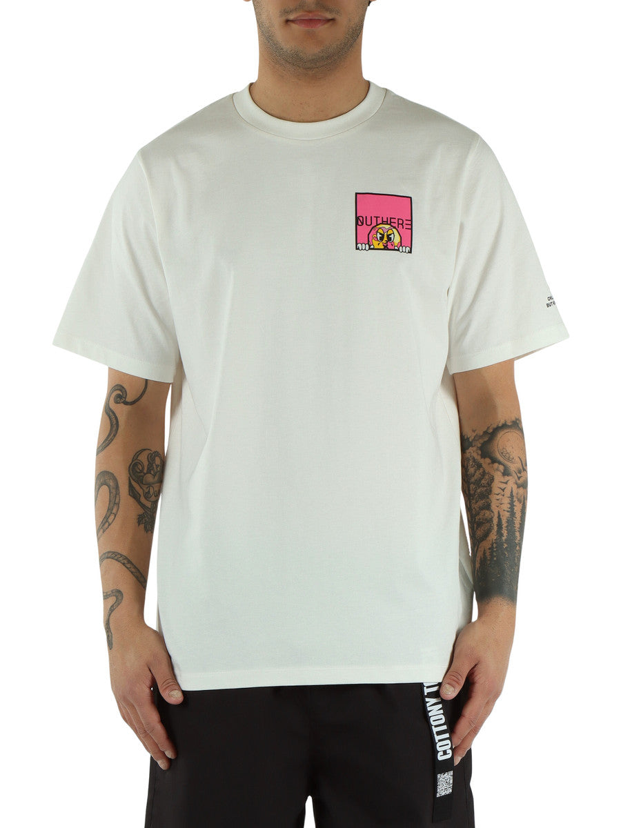 T-SHIRT OUTHERE in cotone SELEN Bianca