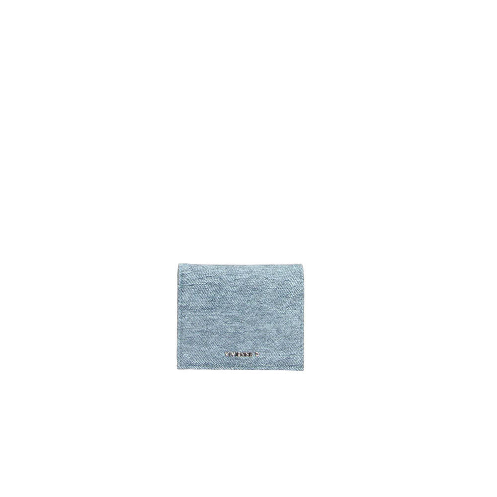 Vivienne D Mini Portafoglio Cindy Denim Pop Colore Denim