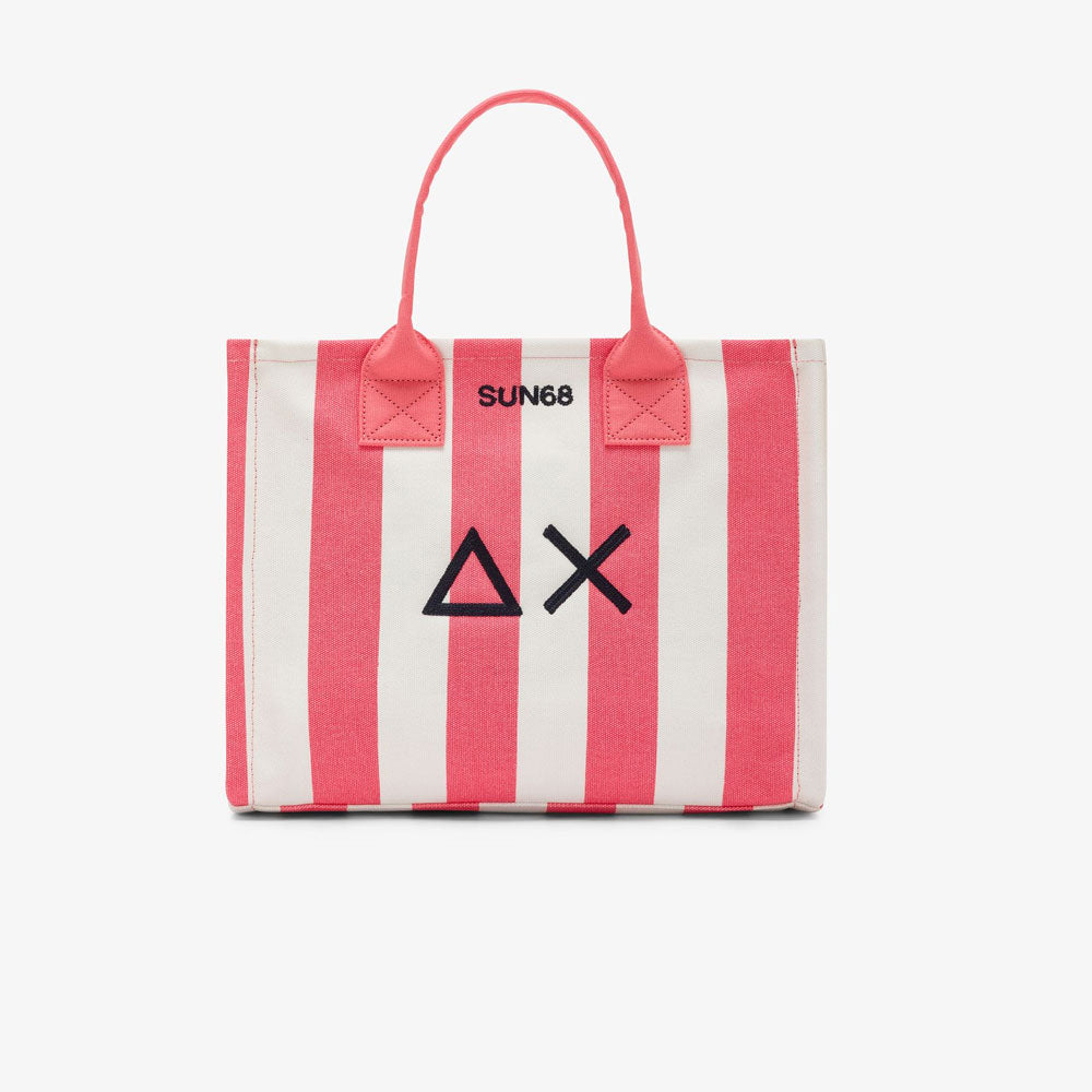 Sun68 Shopping Bag Cali Colore Fucsia/Panna