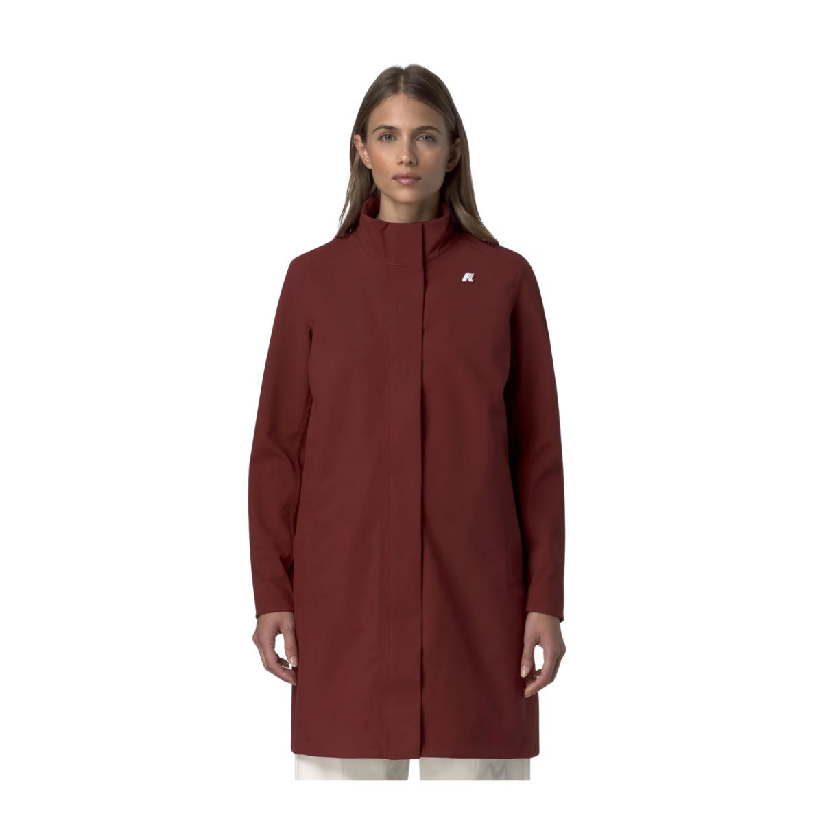 K-Way Giacca Impermeabile Dukesse Boned Colore Rosso da Donna