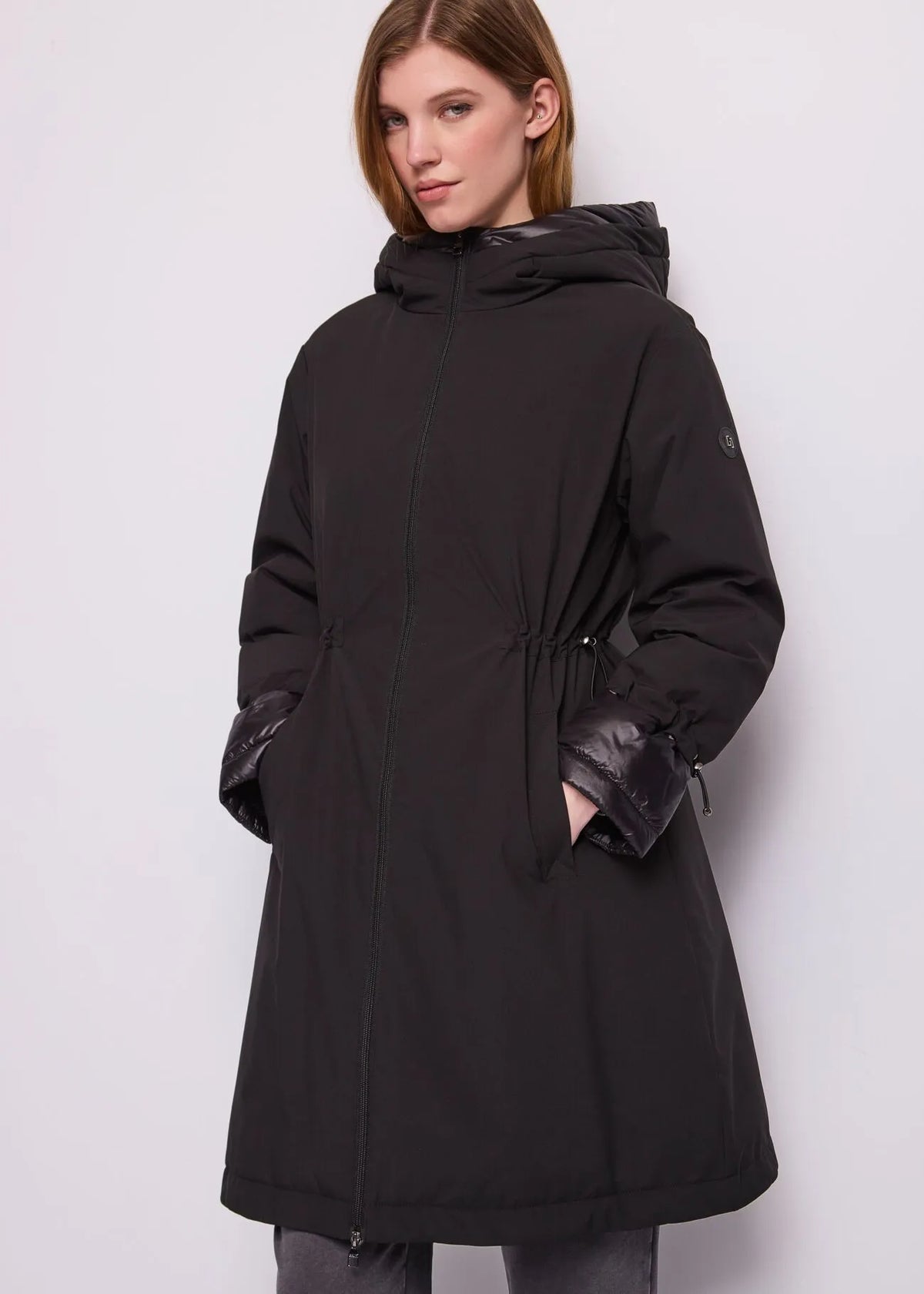 Gaudì Jeans Parka da Donna in Nylon con Zip