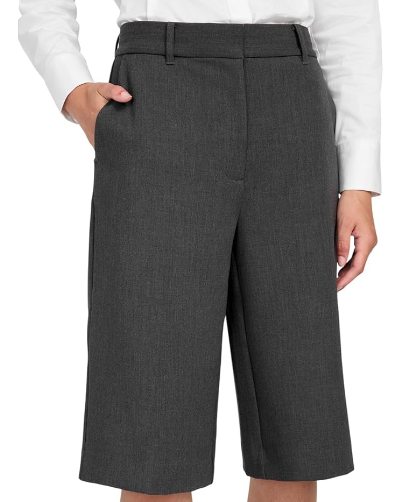 Guess Bermuda  Eco Joandra City Colore Grigio da Donna