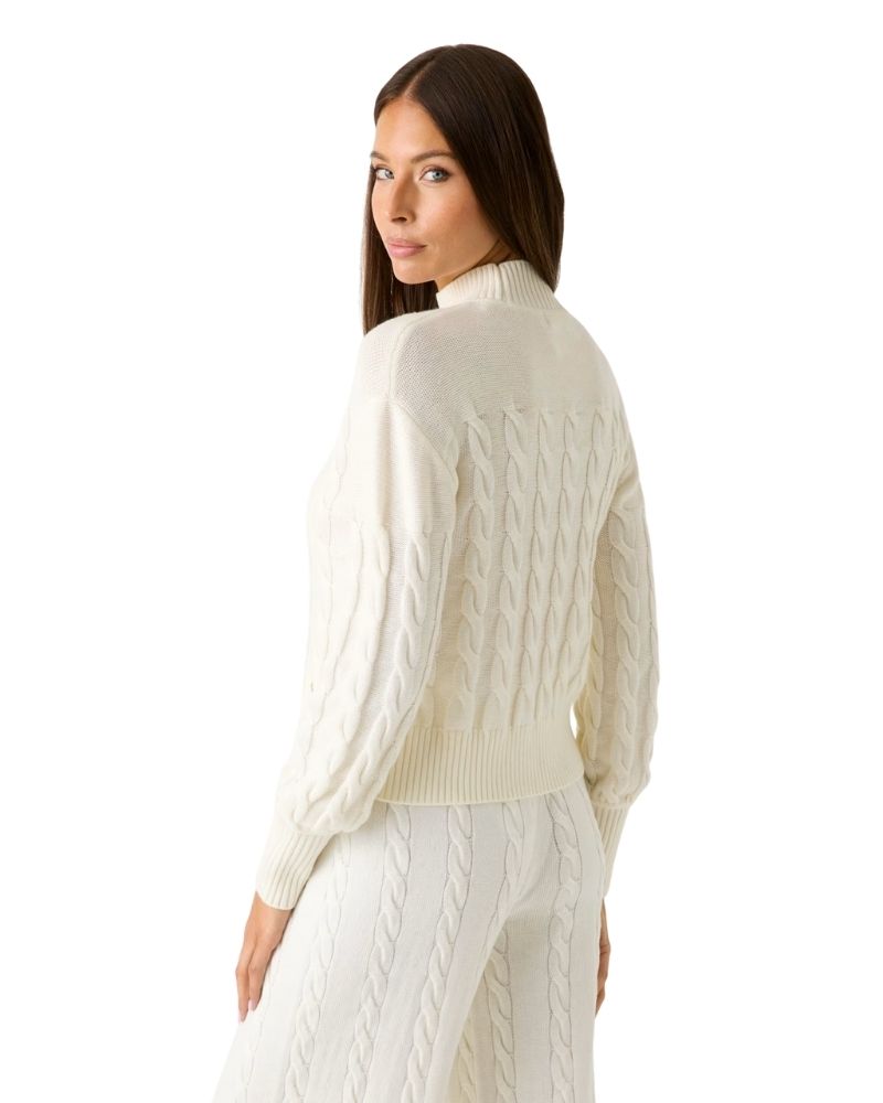 Guess Maglione in Misto Lana Colore Bianco da Donna