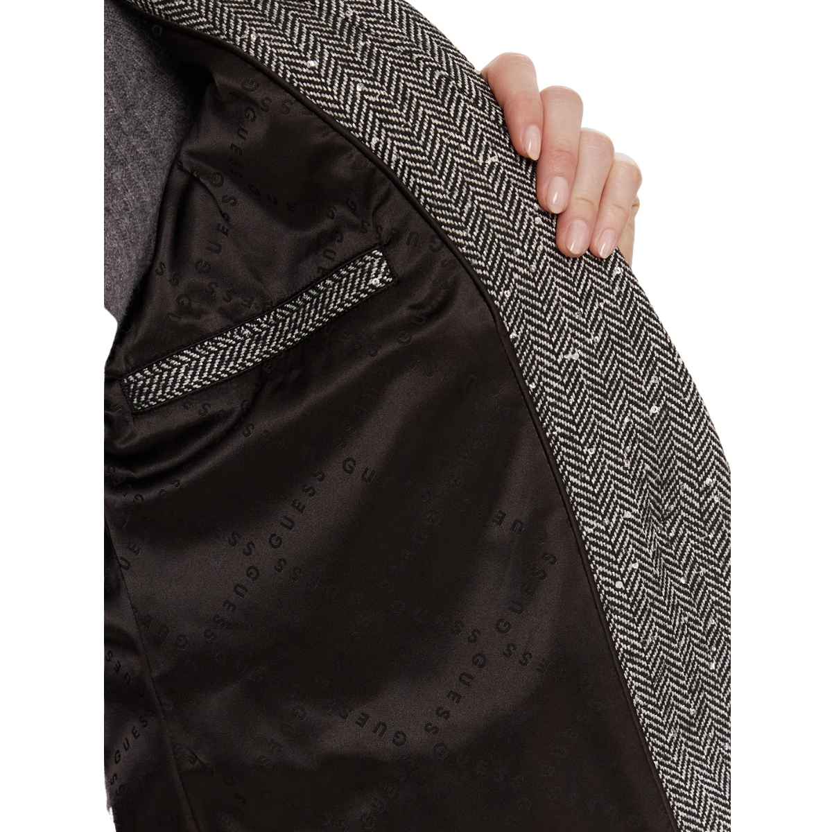 Guess Capotto Lungo Colore Grigio da Donna