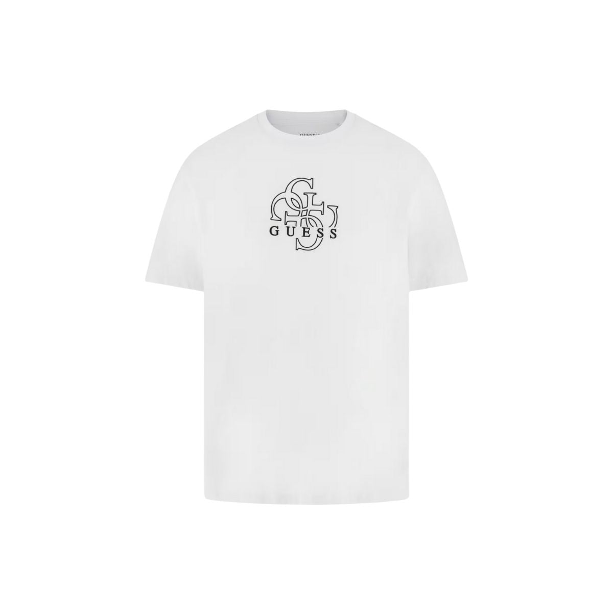 Guess T-shirt con Logo 4G Colore Bianco da Uomo