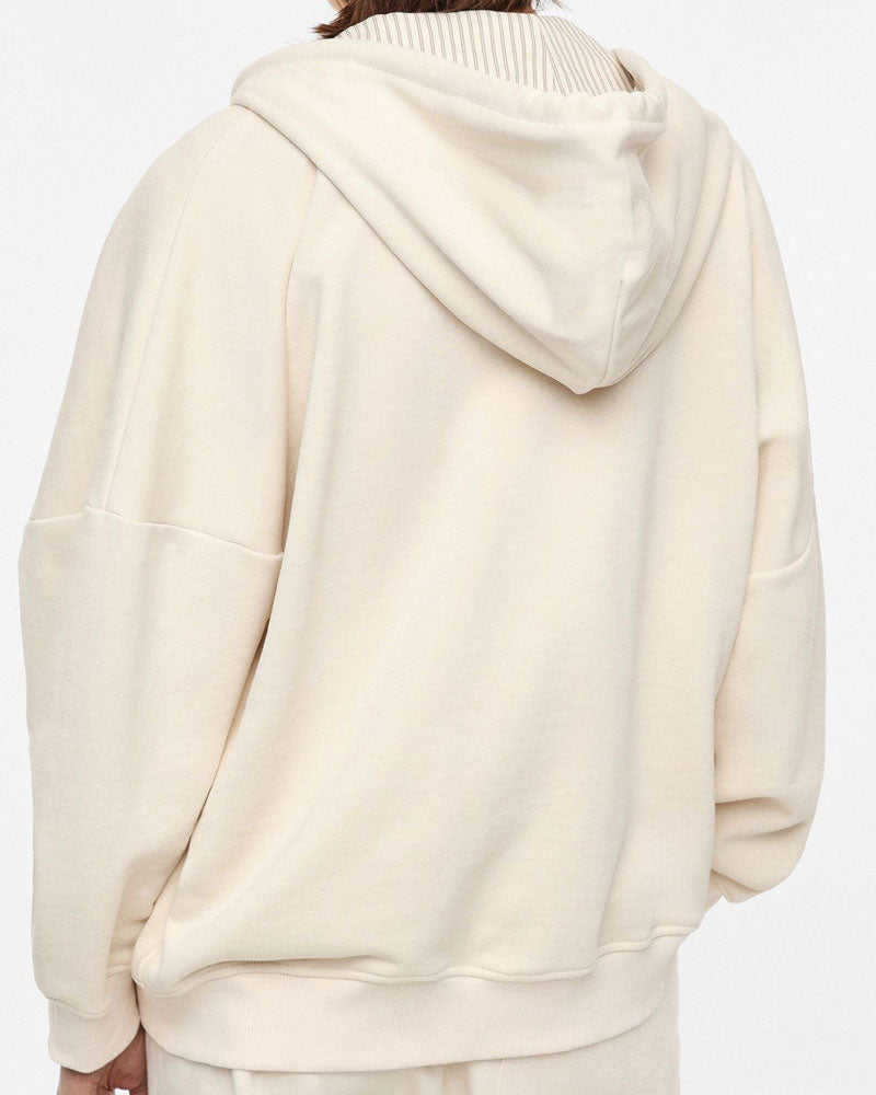 Imperial Felpa con Cappuccio Oversize Zip e Tasca Frontale Colore Ice