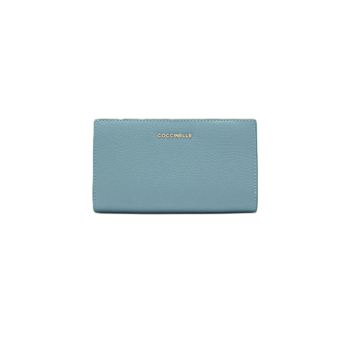 Coccinelle Portafogli Metallic Soft Colore Blu da Donna