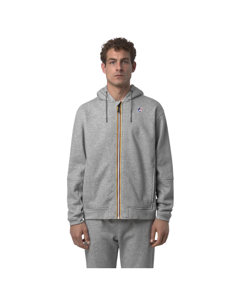 K-Way Felpa Prosper Brushed Pc Colore Grigio