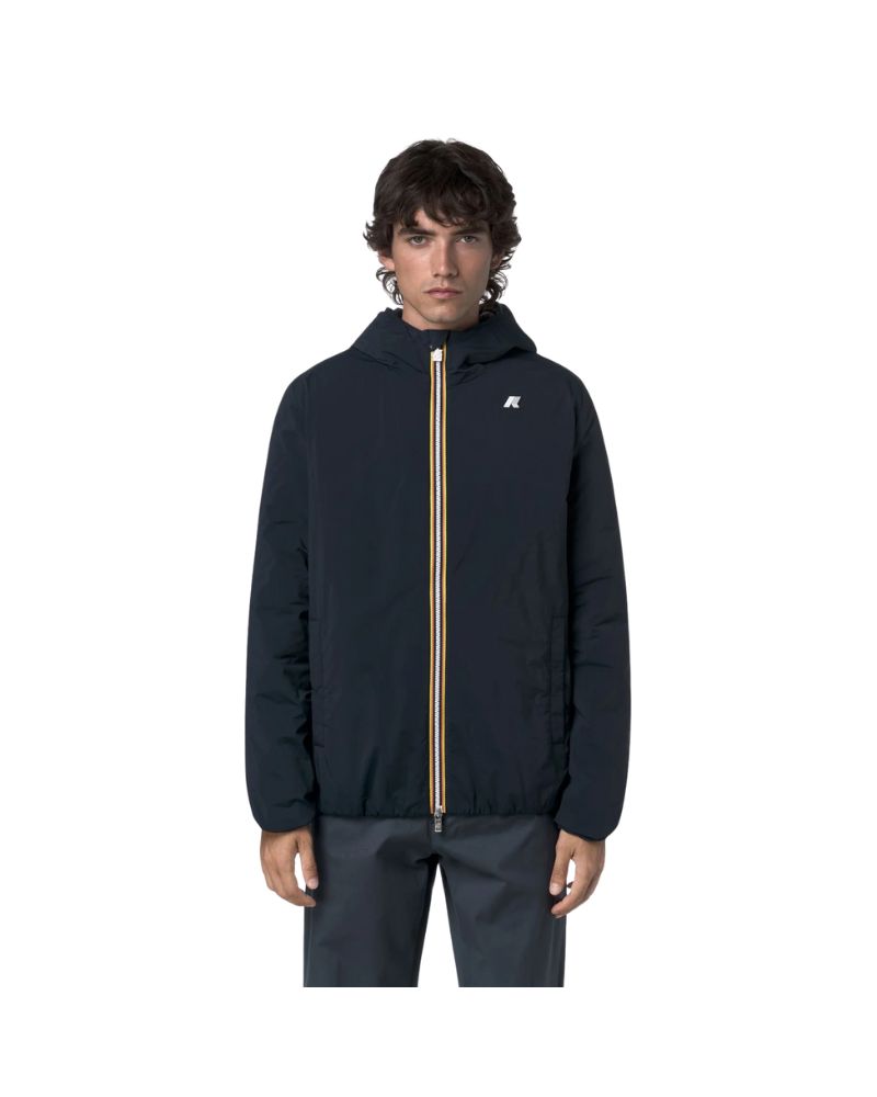 K-Way  Giacca Plain Warm  Corta Isolante Colore Blu da Uomo con Imbottitura Ecologica