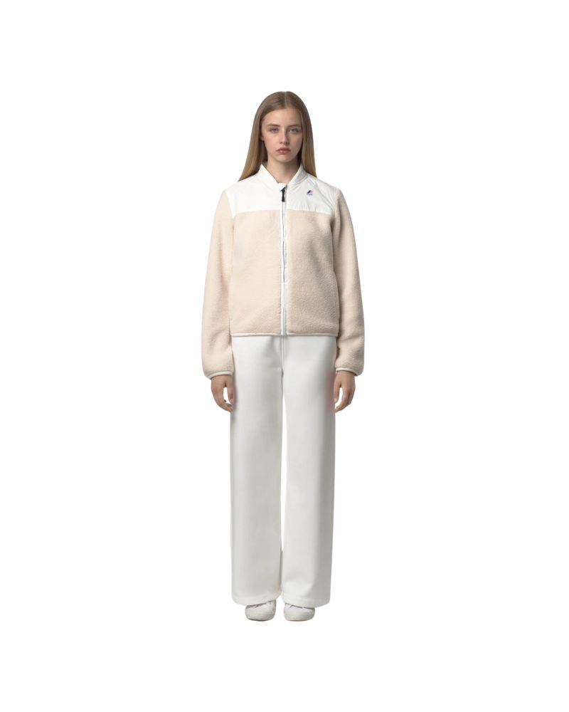 K-Way Pantalone Loyre Brushed Pc Colore Bianco da Donna