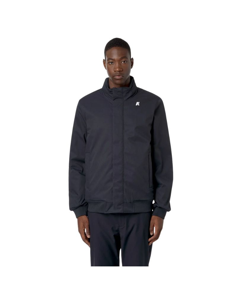K-Way Giacca Amaury Twill Marmotta Colore Blu Corta Impermeabile Uomo con Isolamento PrimaLoft