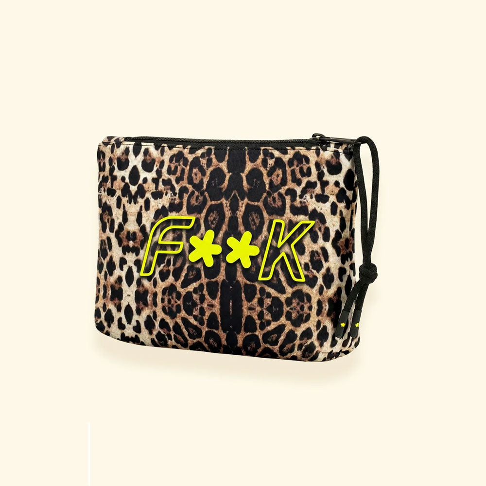 F**k Pochette Regular con Fantasia Colore Animalier