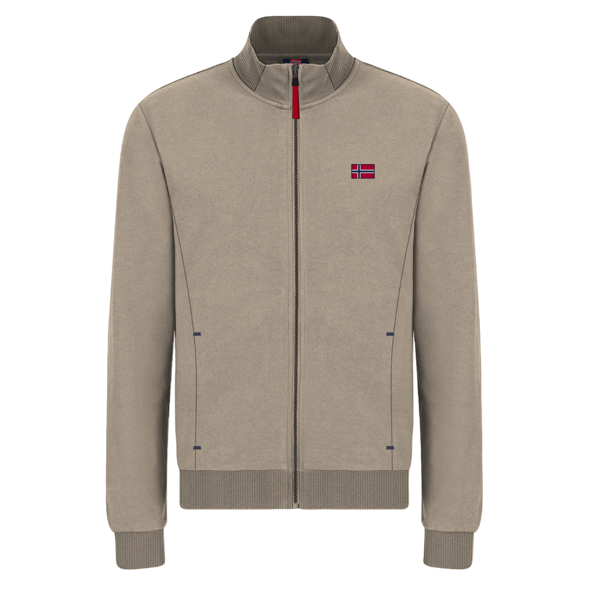 Norway Felpa Chiusura a Zip Colore Beige