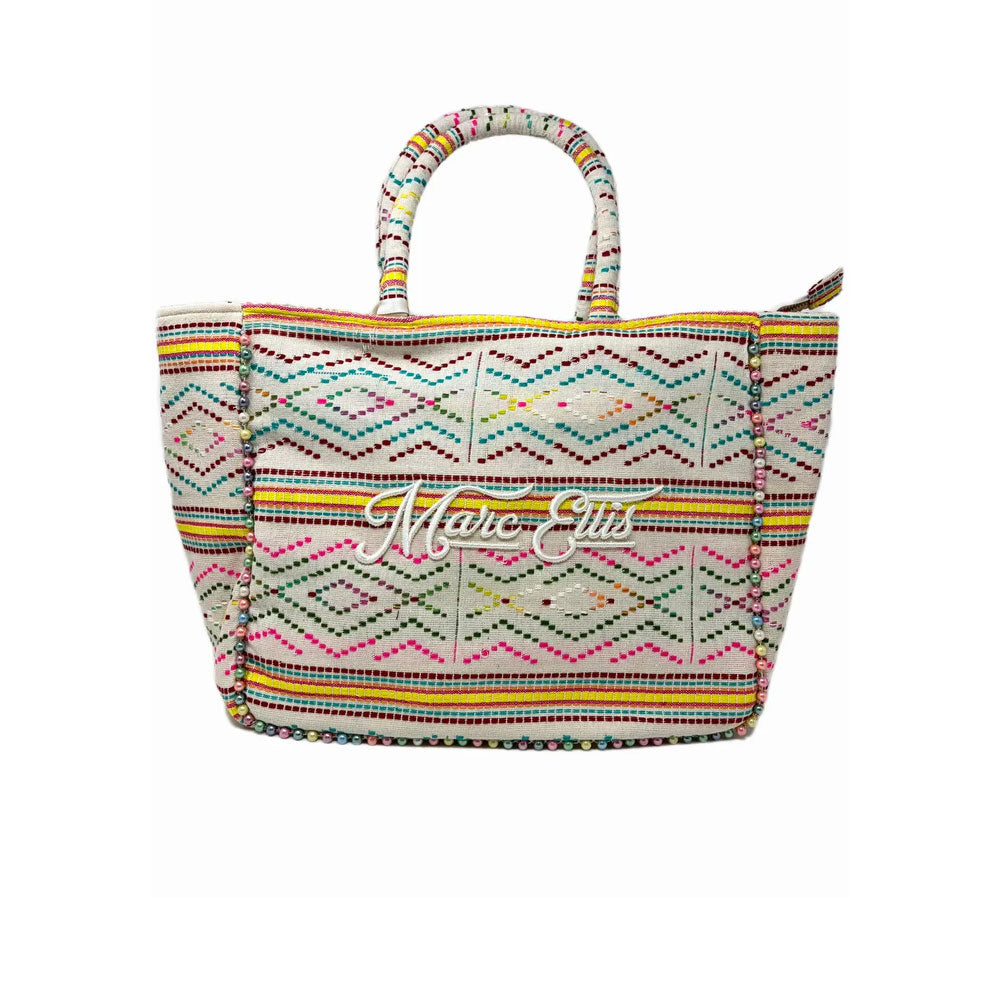 Marc Ellis Borsa Mare Buby L Indy Colore Bianco Multicolore