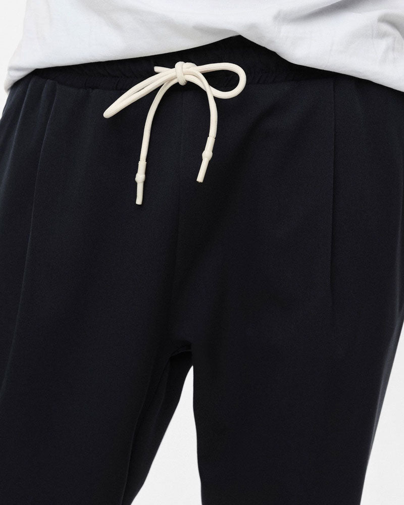 Imperial Pantaloni Jogger con Coulisse e Risvolto Colore Navy