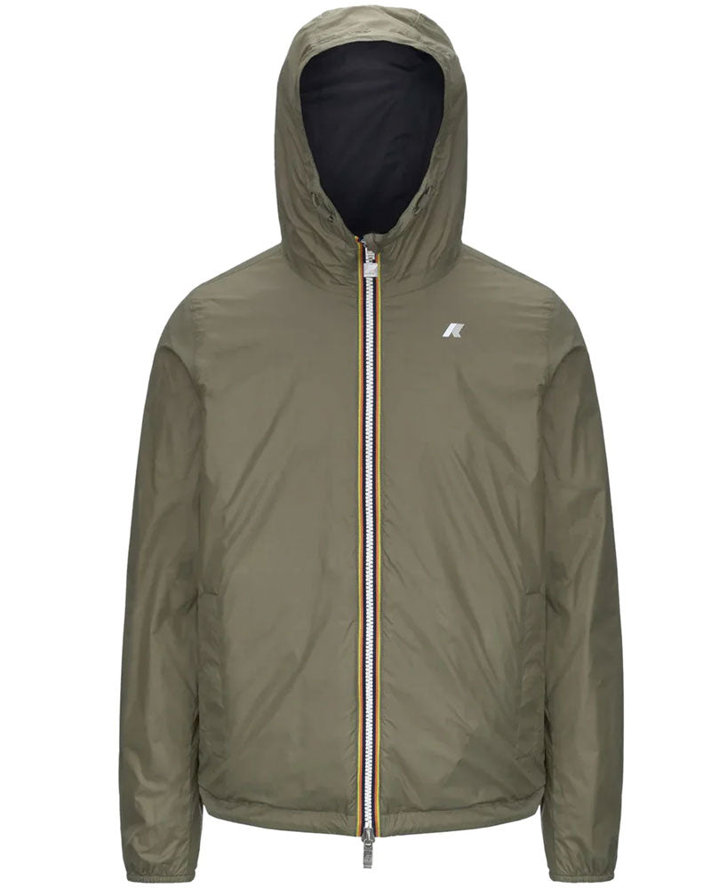 K-Way Jake Plus.2 Reversible Giacca Uomo Colore Nero/Verde