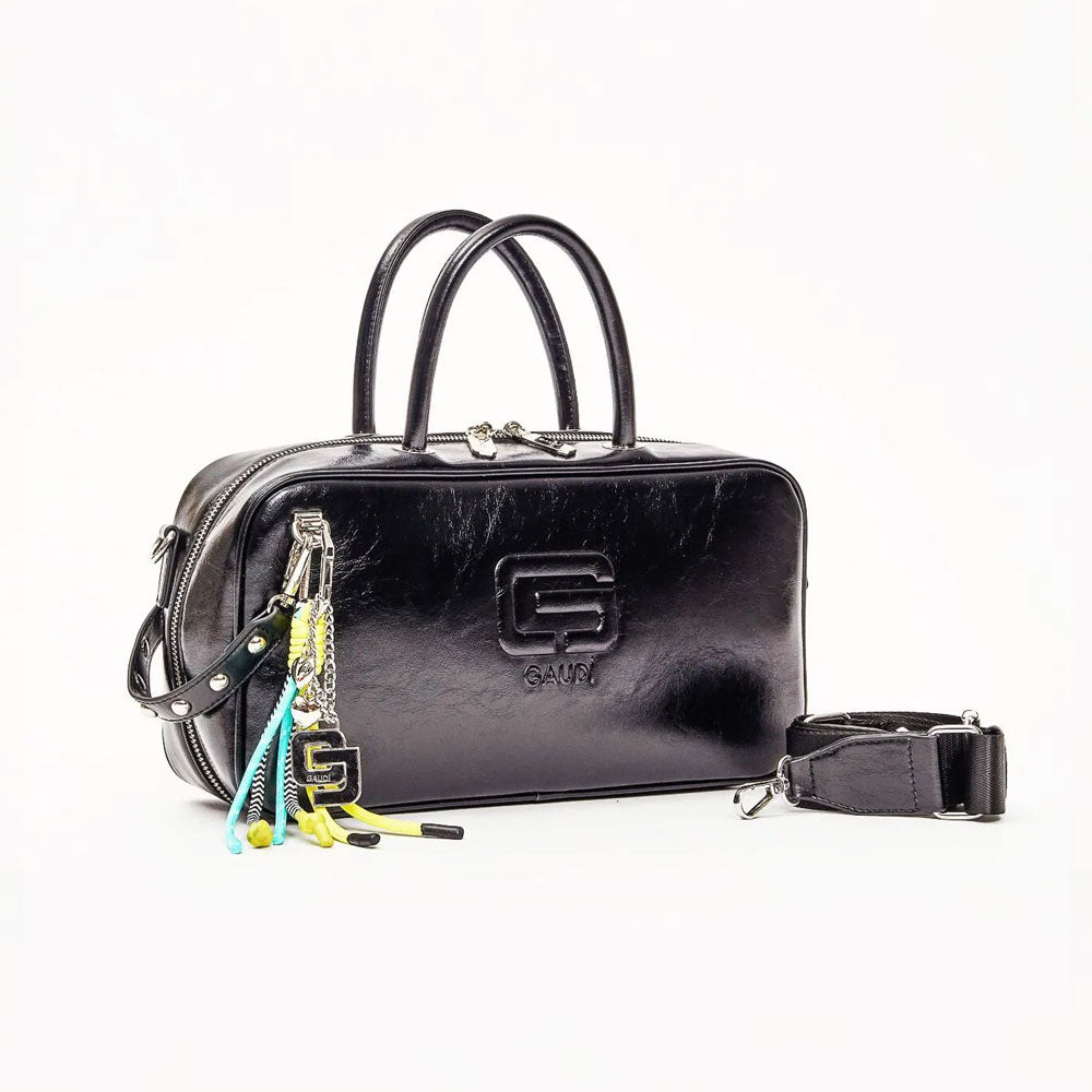 Gaudì Borsa Top Handle con Charms Colore Nero