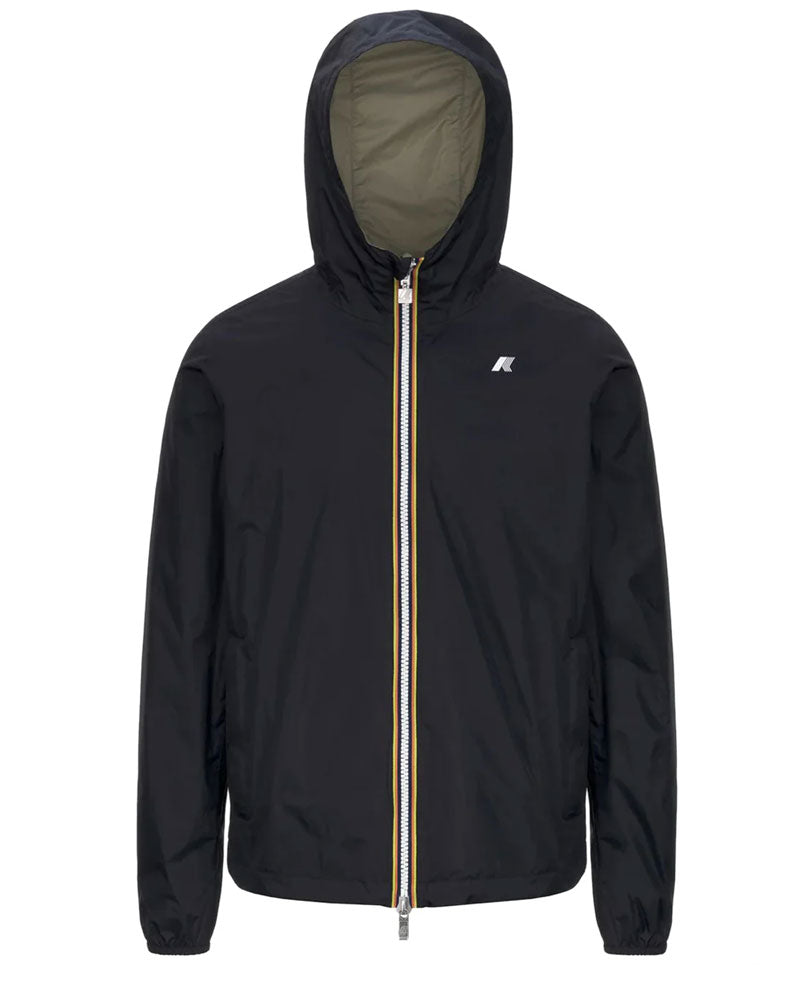K-Way Jake Plus.2 Reversible Giacca Uomo Colore Nero/Verde