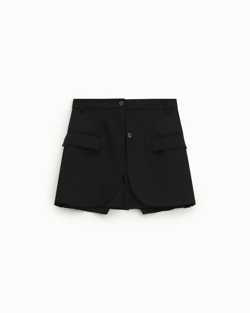 Imperial Skorts con Tasche Frontali e Chiusura Multipla Colore Nero