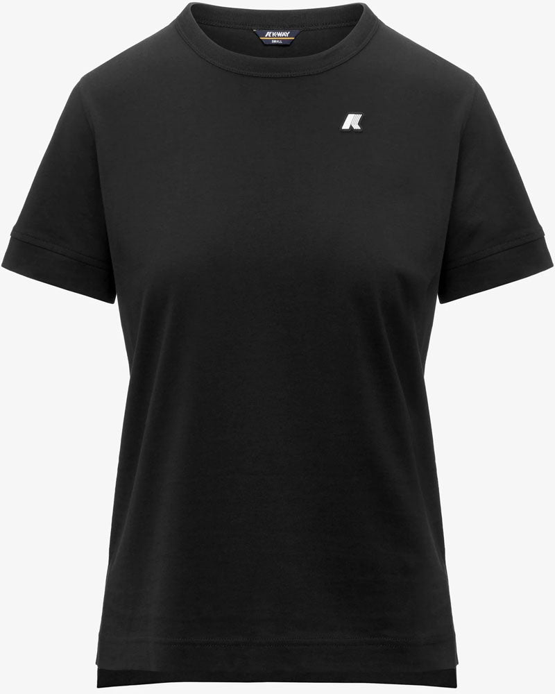 K-Way T-Shirt Emel in Jersey Colore Nero