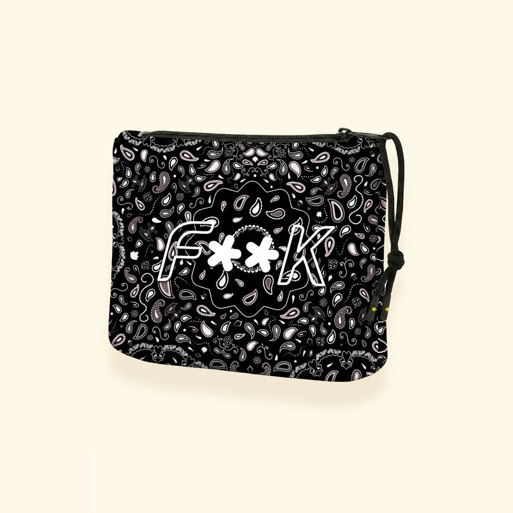 F**k Pochette Regular con Fantasia Colore Nero
