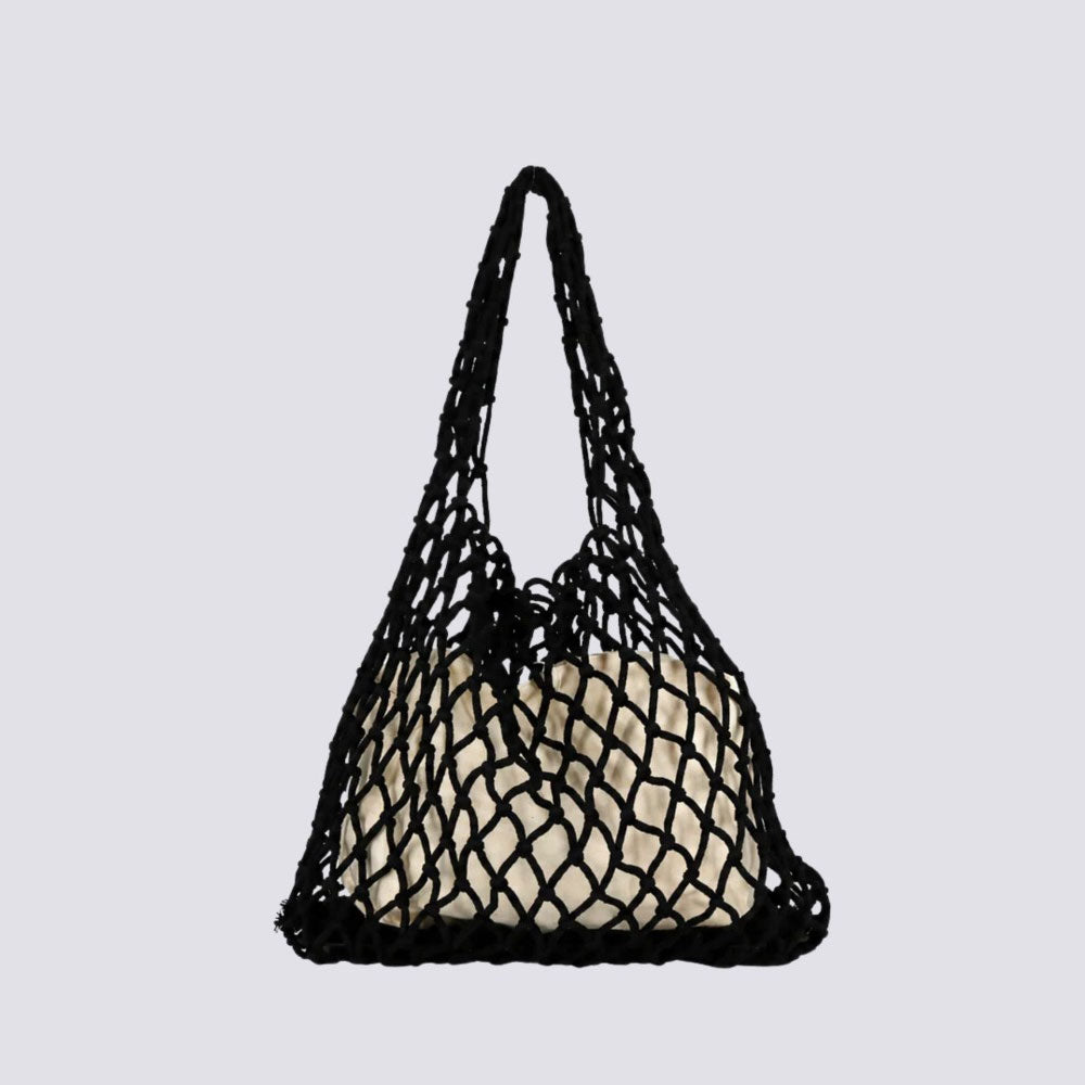 Vivienne D Borsa Mare Traforata Colore Nero