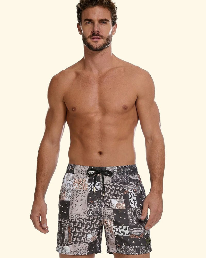 F**k Shorts Mare Fantasia Geometrica Colore Nero