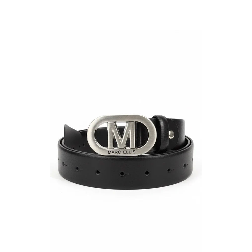 Marc Ellis Cintura con Logo Grande Colore Black/Silver