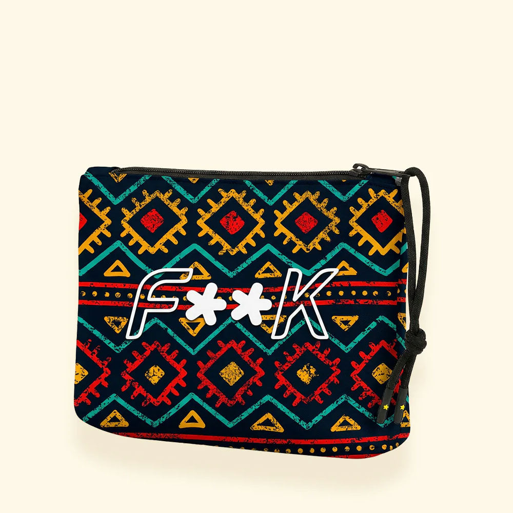 F**k Pochette con Fantasia Colore Rosso