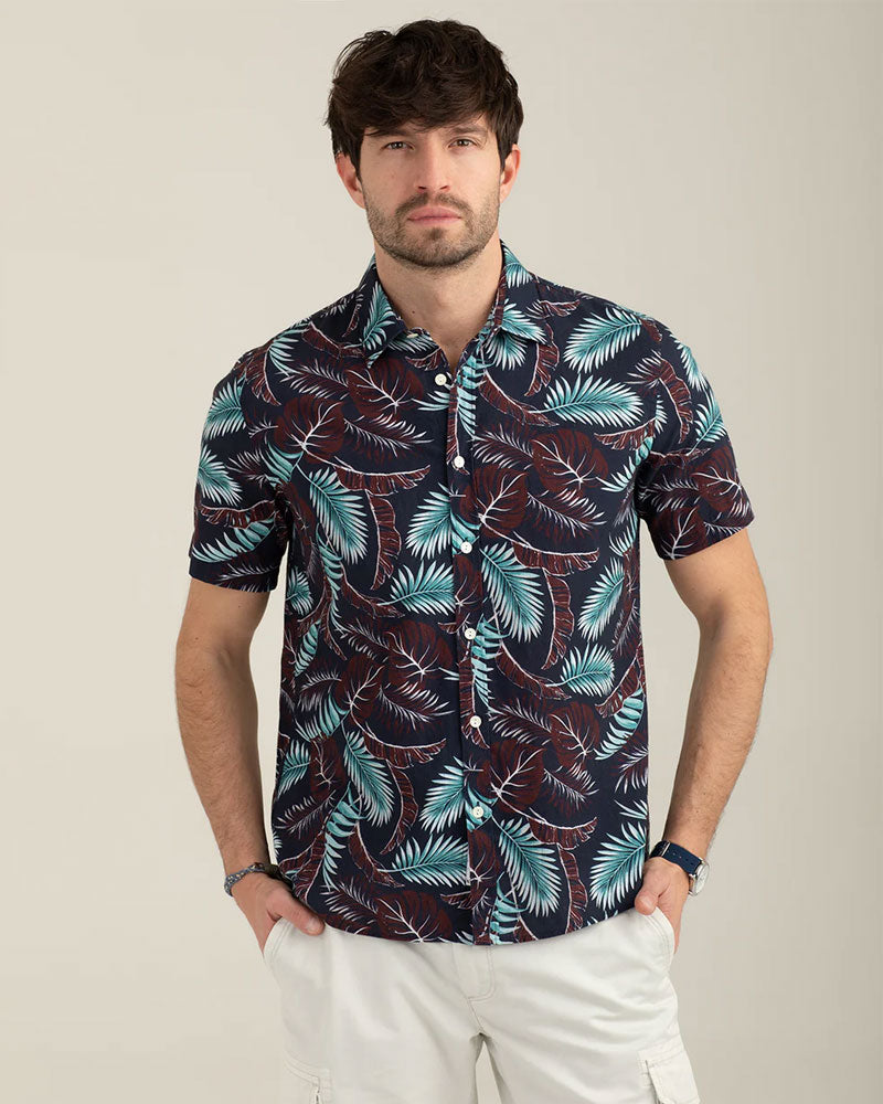 Fred Mello Camicia Manica Corta Stampata Colore Must