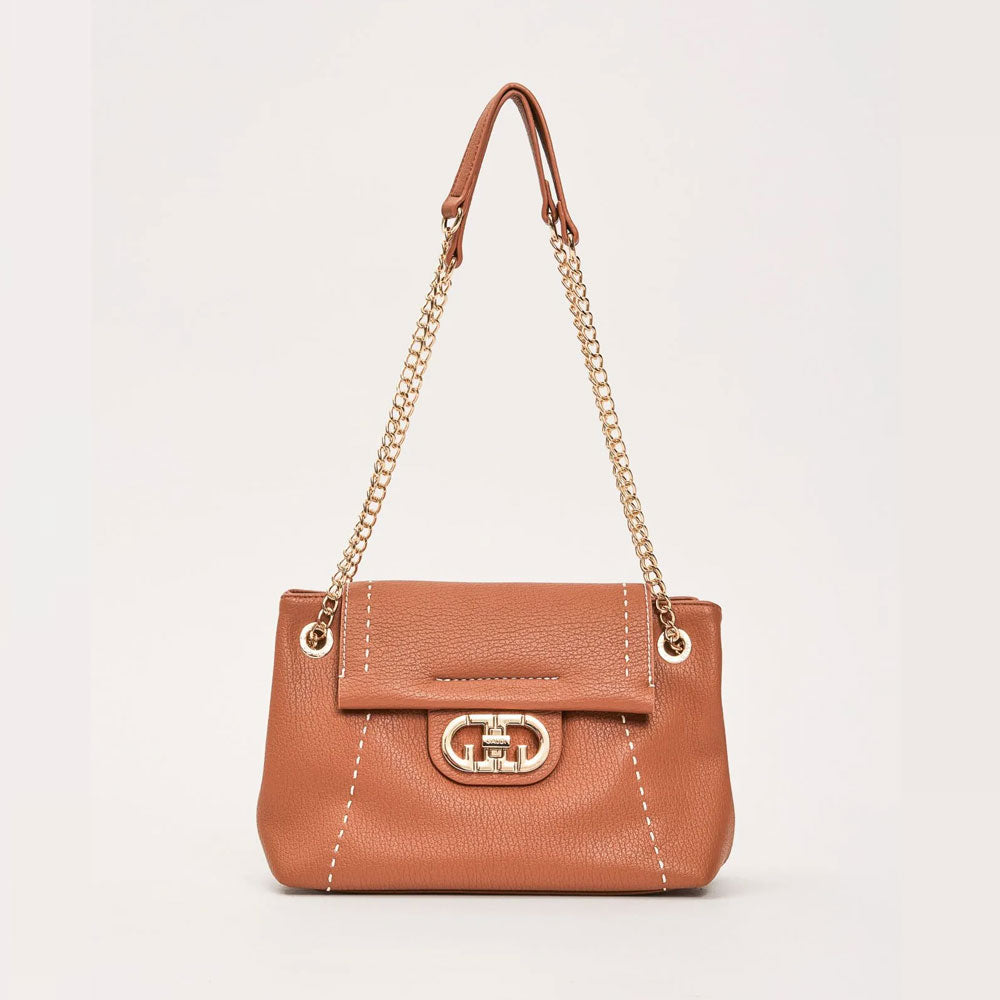 Gaudì Borsa a Spalla in Similpelle Colore Tan