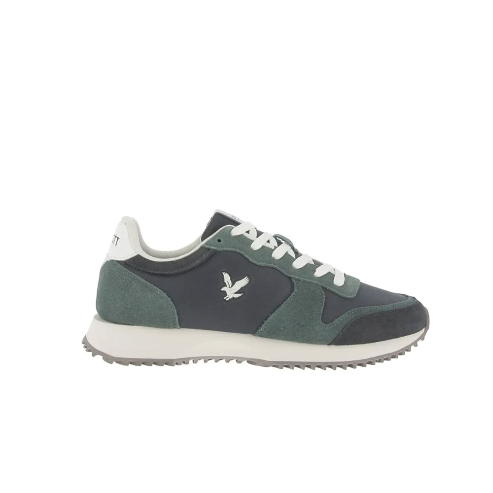 Lyle & Scott GLAM001 Sneakers in Suède Colore Verde