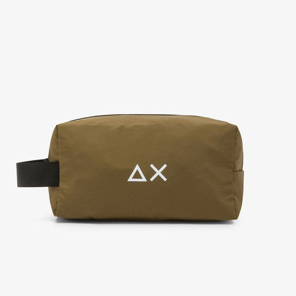 Sun68 Beauty Case in Nylon Colore Verde Militare