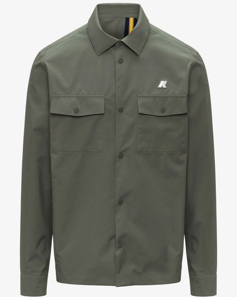 K-Way Giubbino Umbert Stretch 2 Strati Colore Verde