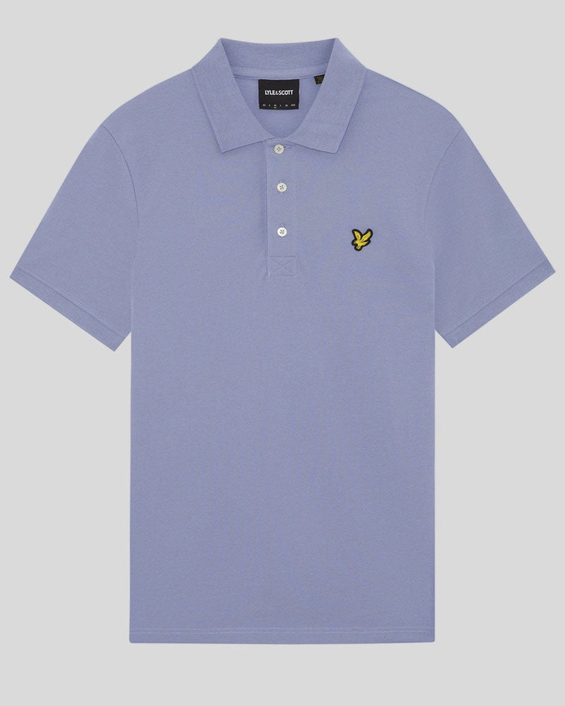Lyle & Scott Polo in Cotone con Logo Colore Viola