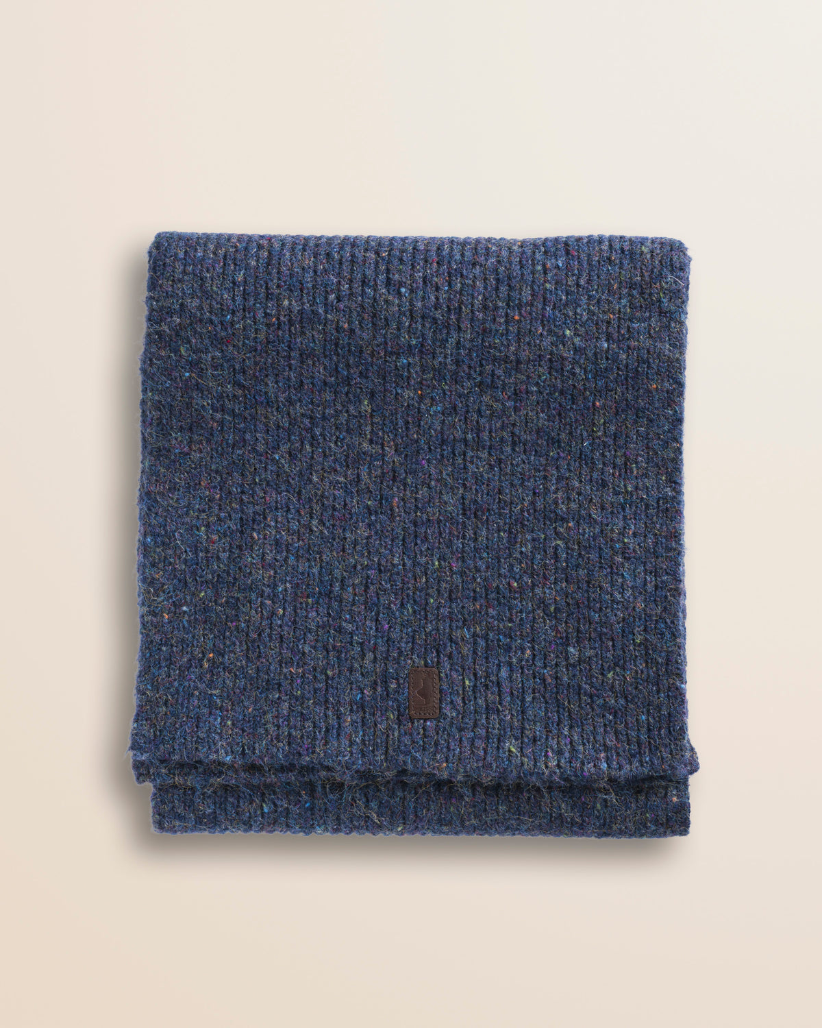 MCS Sciarpa Uomo in Maglia Colore Blu Melange
