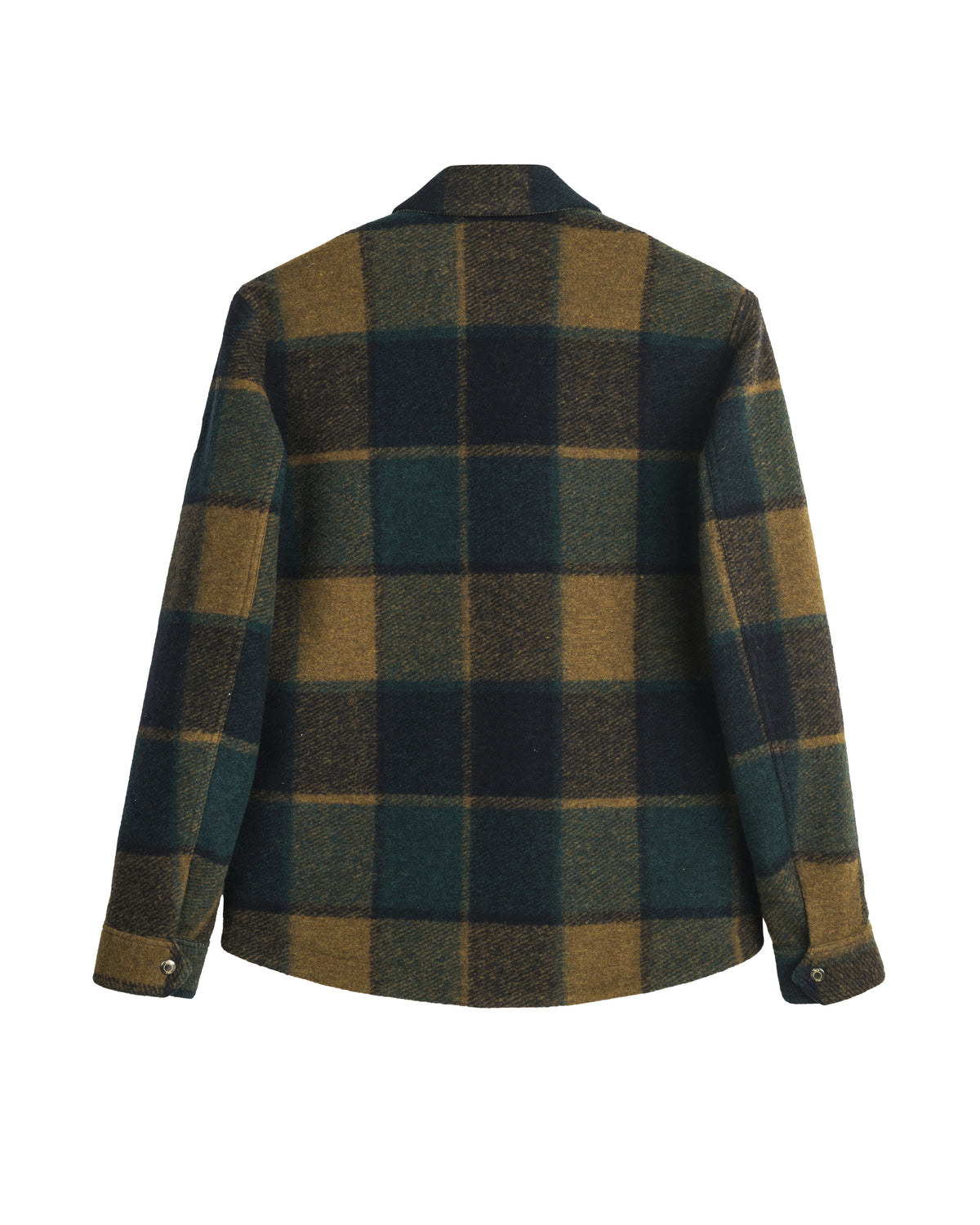 MCS Giacca Camicia Uomo Check Colore Marrone e Verde