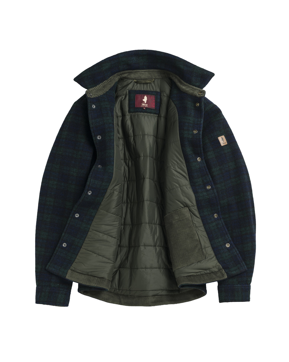 MCS Giacca Camicia Uomo Check Colore Verde e Blu