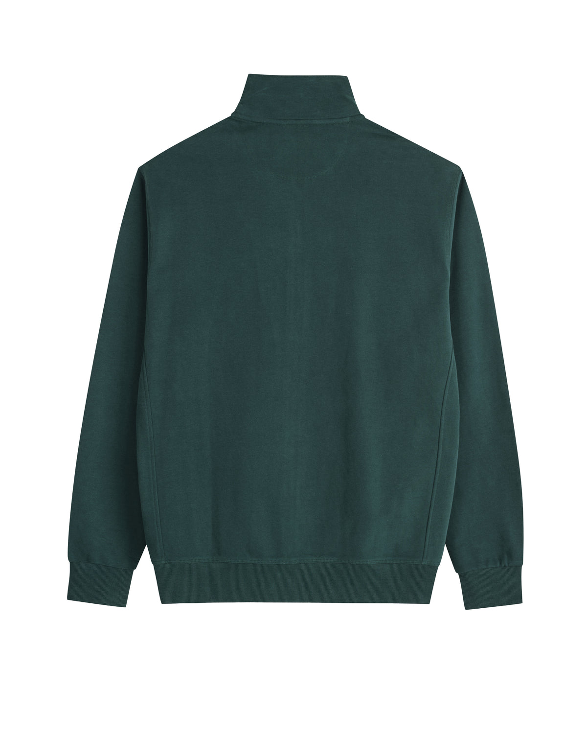 MCS Felpa Uomo Full Zip con Collo Alto Colore Verde Petrolio