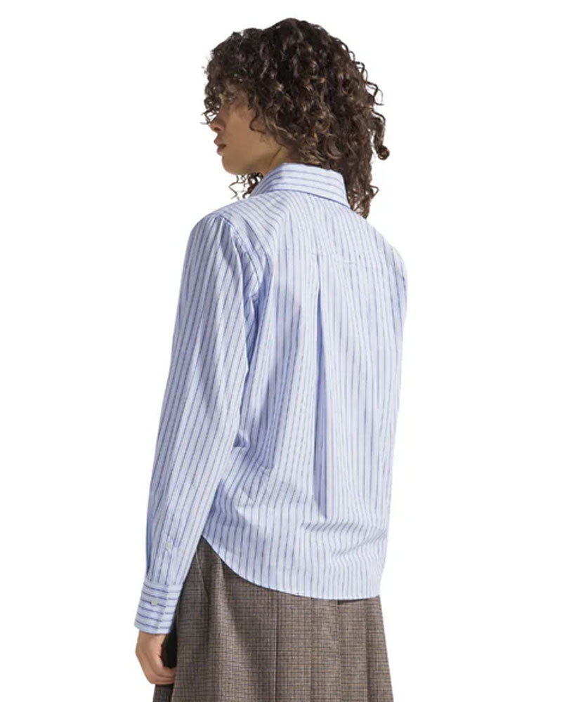 1970 Camicia in cotone a righe Colore Azzurro