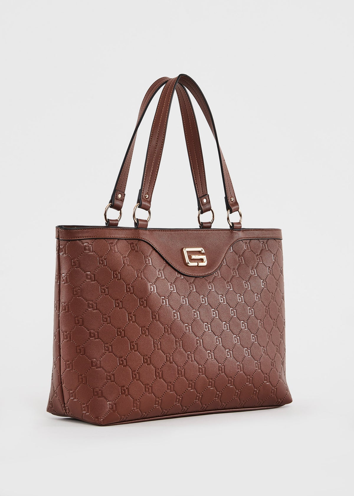 Gaudì Shopper Logata Colore Cuoio