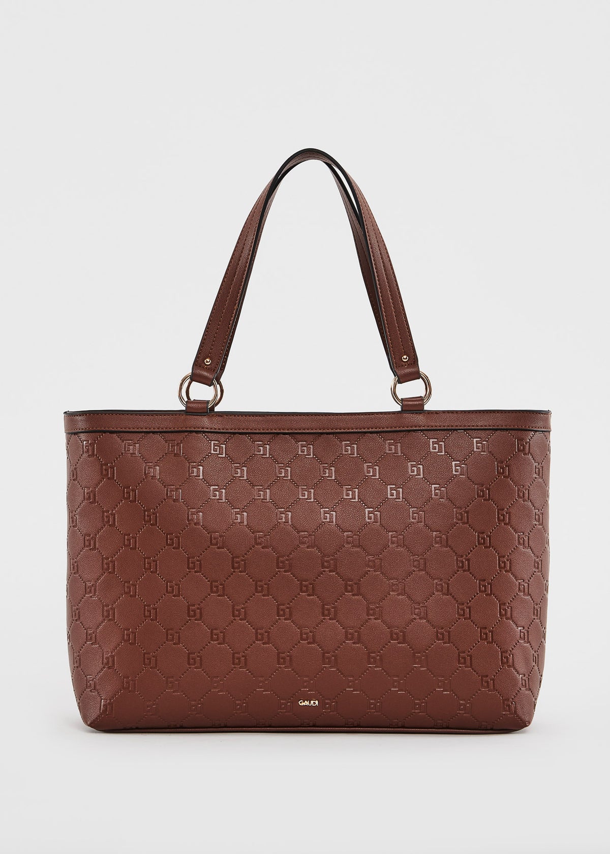 Gaudì Shopper Logata Colore Cuoio