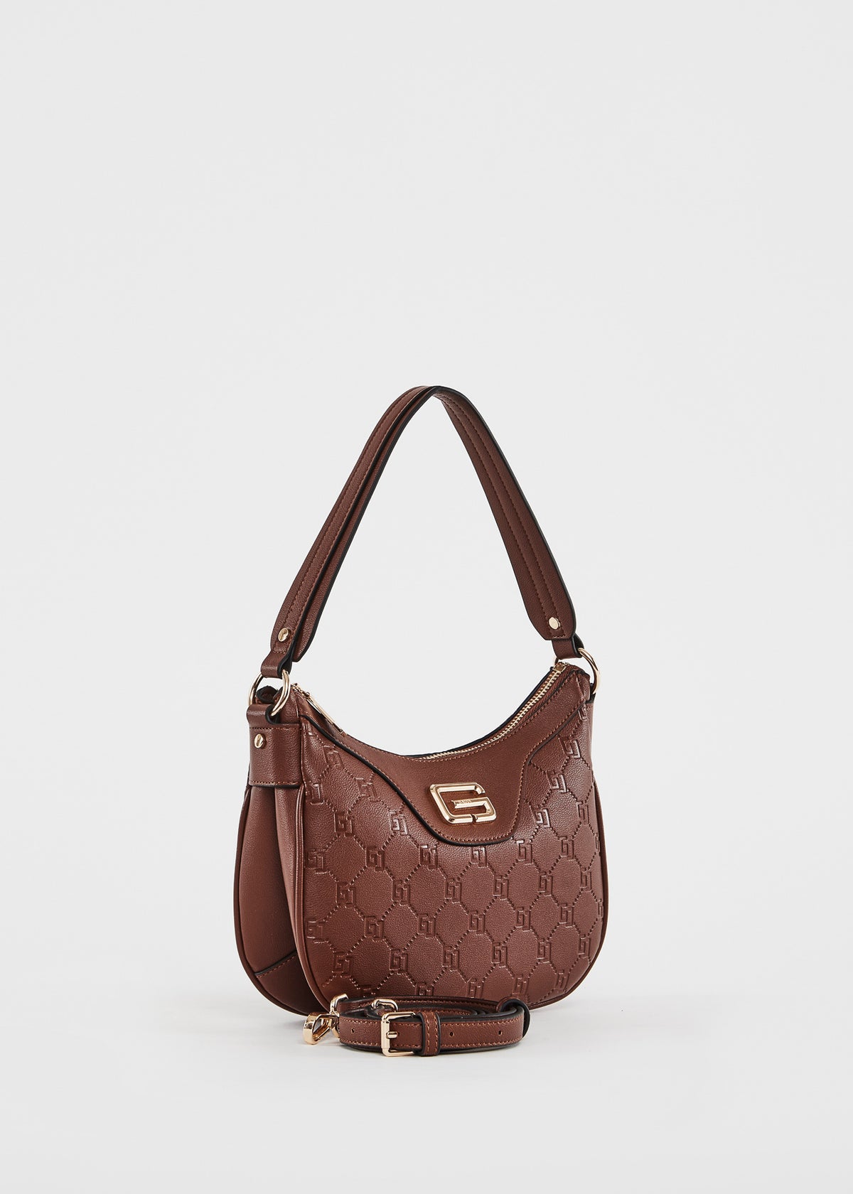 Gaudì Borsa a Spalla con Monogram Colore Marrone