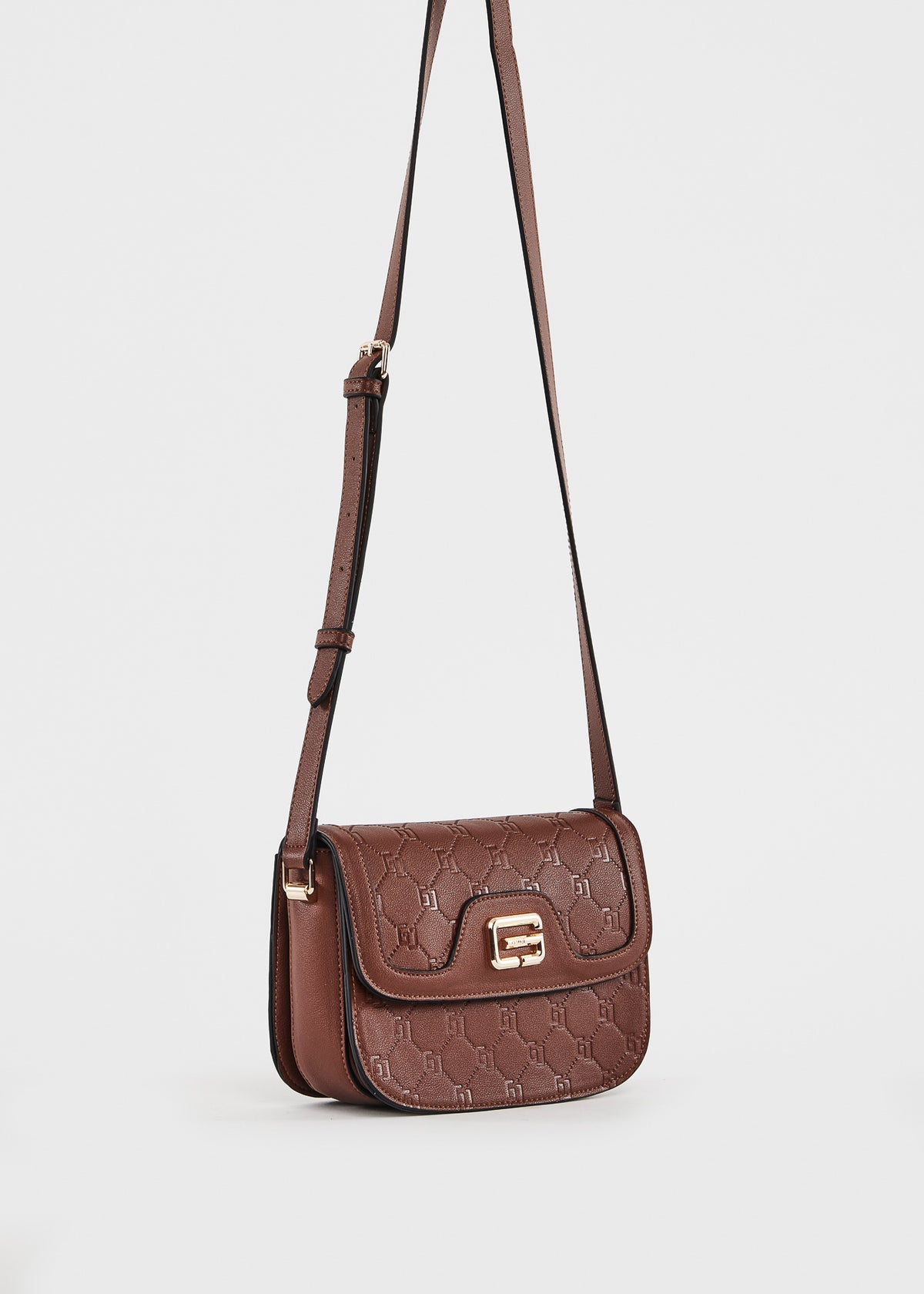 Gaudì Borsa a Tracolla con Monogram Colore Marrone