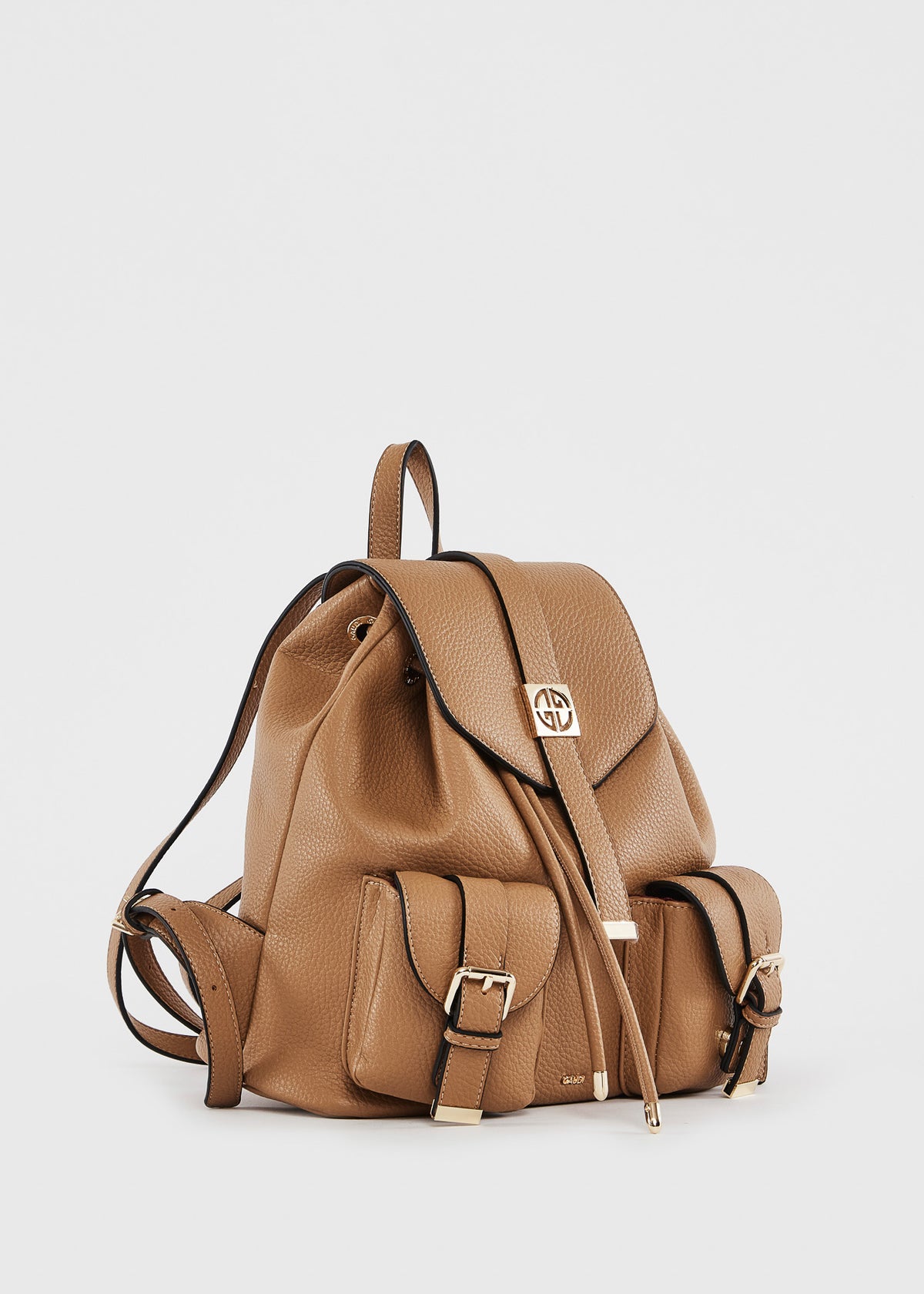 Gaudì Zaino con Tasche Frontali e Logo Colore Cuoio