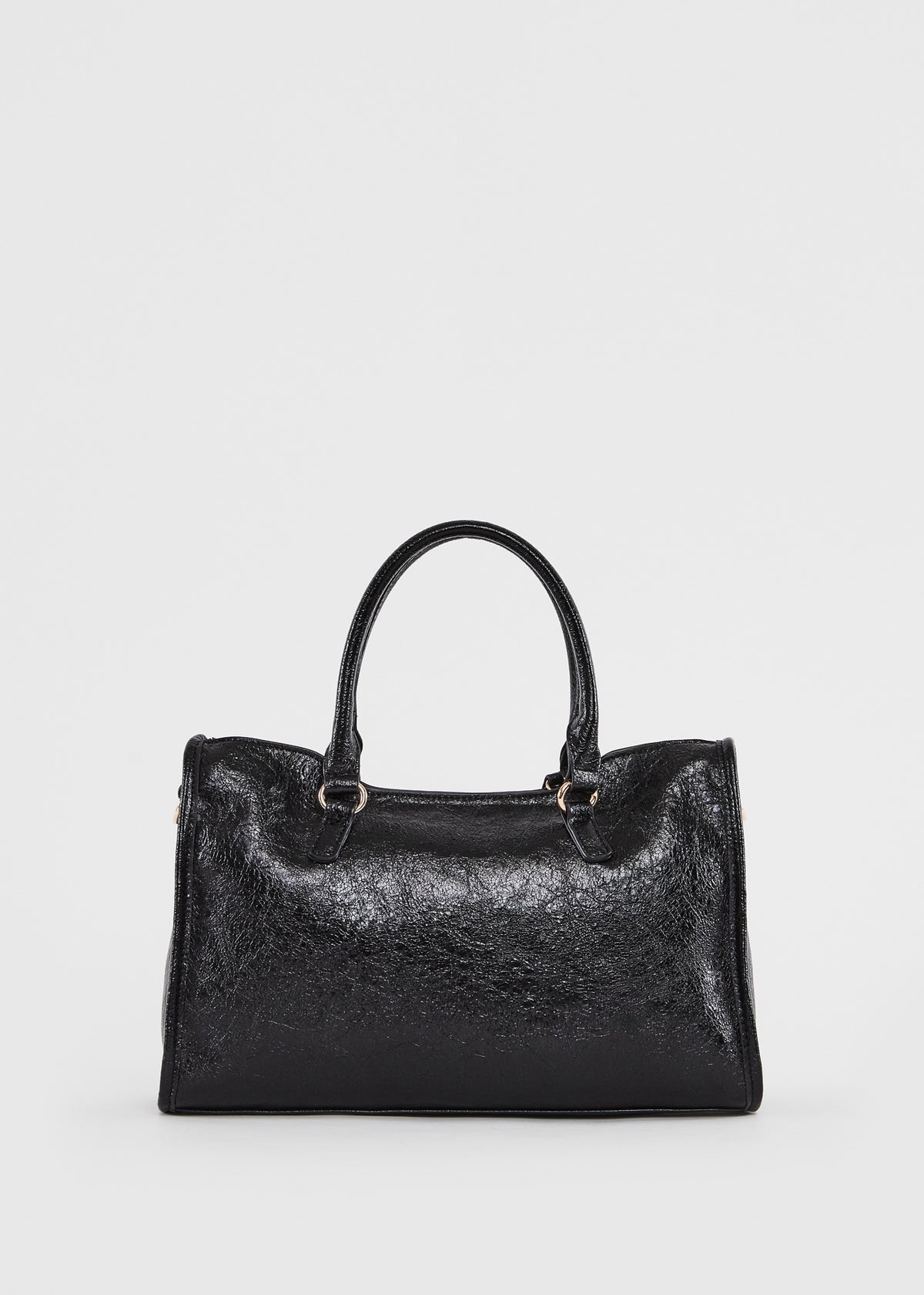 Gaudì Borsa a Mano con Tracolla e Dettagli Borchiati Colore Nero