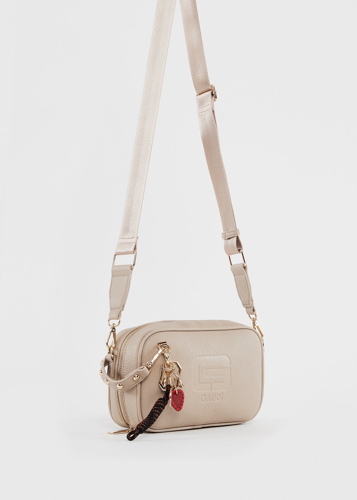 Gaudì Borsa a Tracolla con Charm Colore Beige