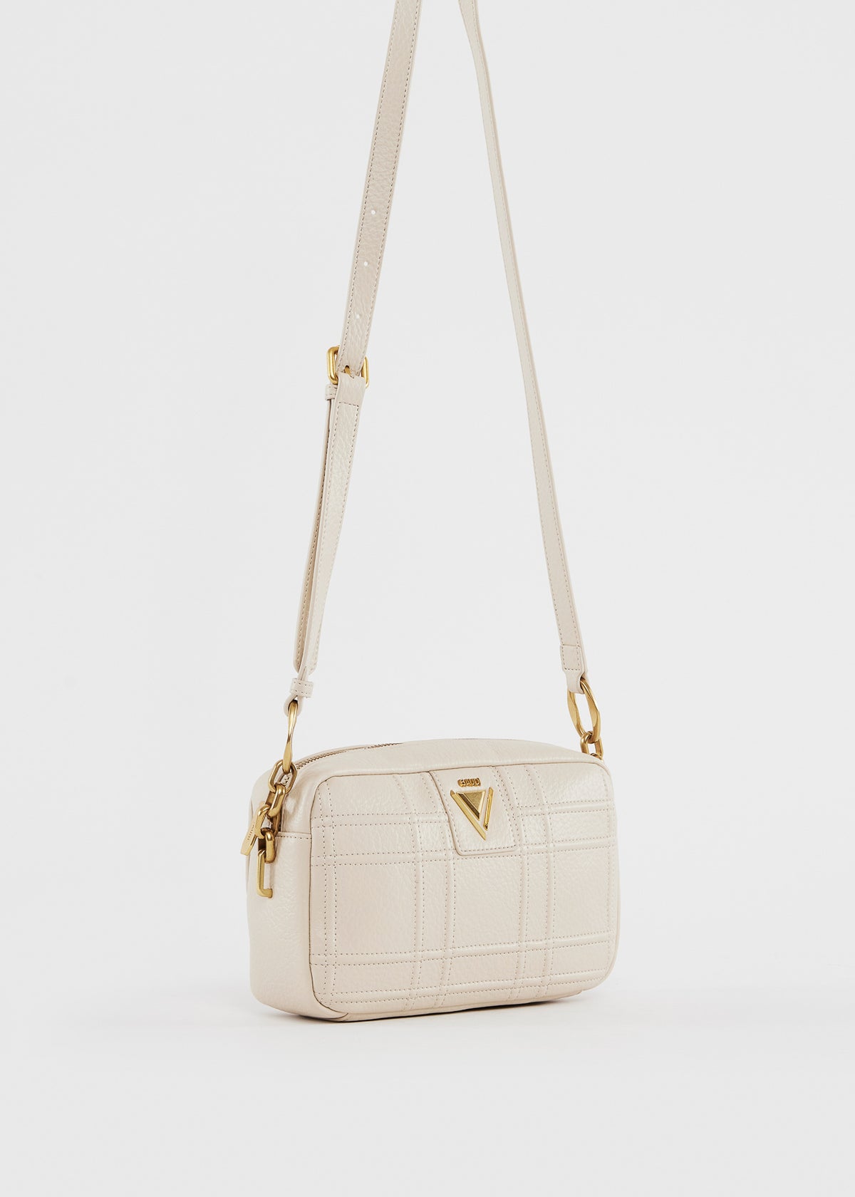 Gaudì Borsa Crossbody Donna Trapuntata Colore Bianco Panna